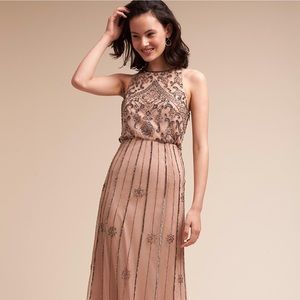 BHLDN Floor Length Beaded Dress